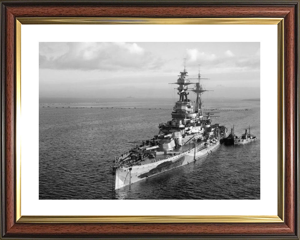 HMS Resolution (09) Royal Navy Revenge class battleship Photo Print or Framed Print - Hampshire Prints