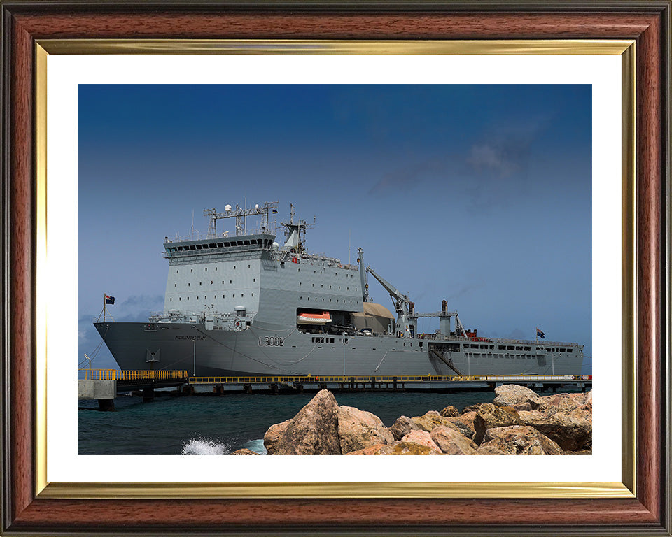 RFA Mounts Bay L3008 Royal Fleet Auxiliary Bay class auxiliary dock landing ship Photo Print or Framed Print - Hampshire Prints