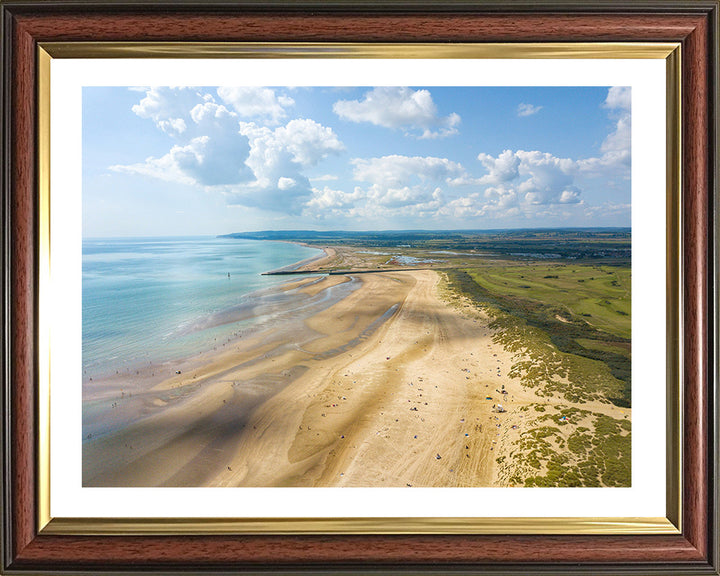 Camber Sands beach East Sussex from above Photo Print - Canvas - Framed Photo Print - Hampshire Prints