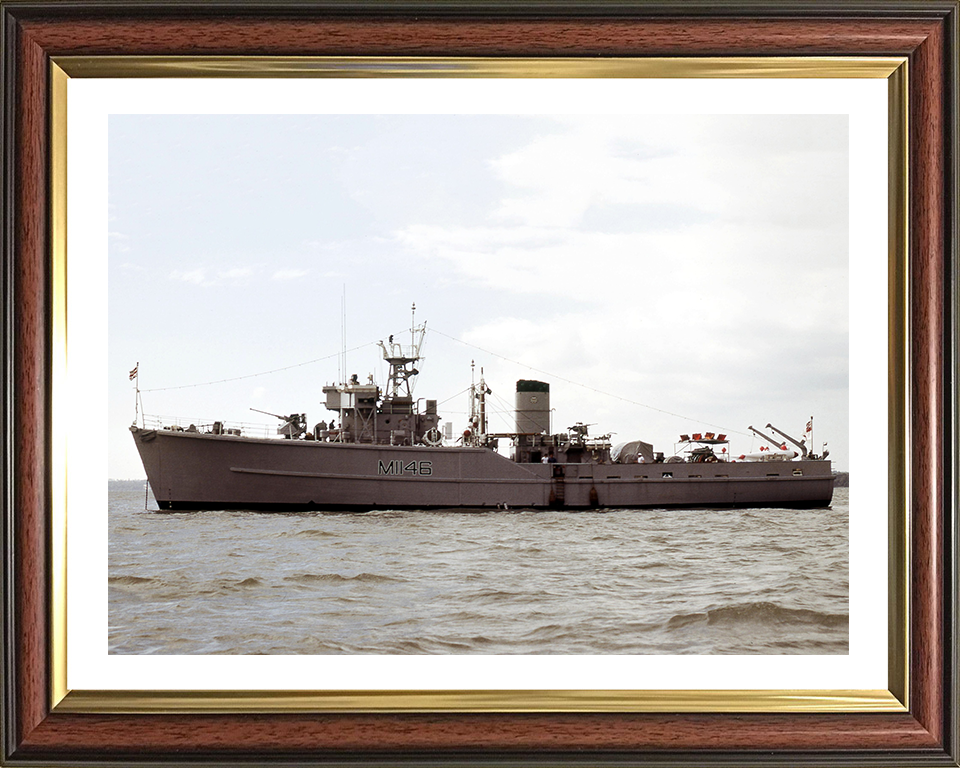 HMS Hodgeston M1146 Royal Navy Ton Class Minesweeper Photo Print or Framed Photo Print - Hampshire Prints