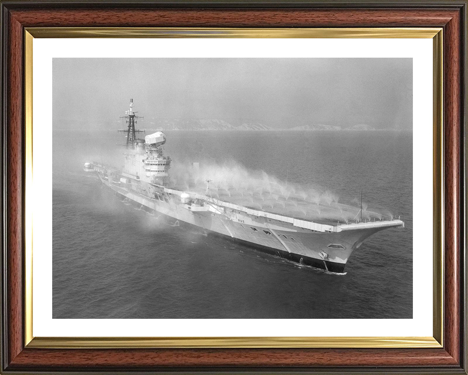 HMS Hermes R12 | Photo Print | Framed Print | Centaur Class | Aircraft Carrier | Royal Navy