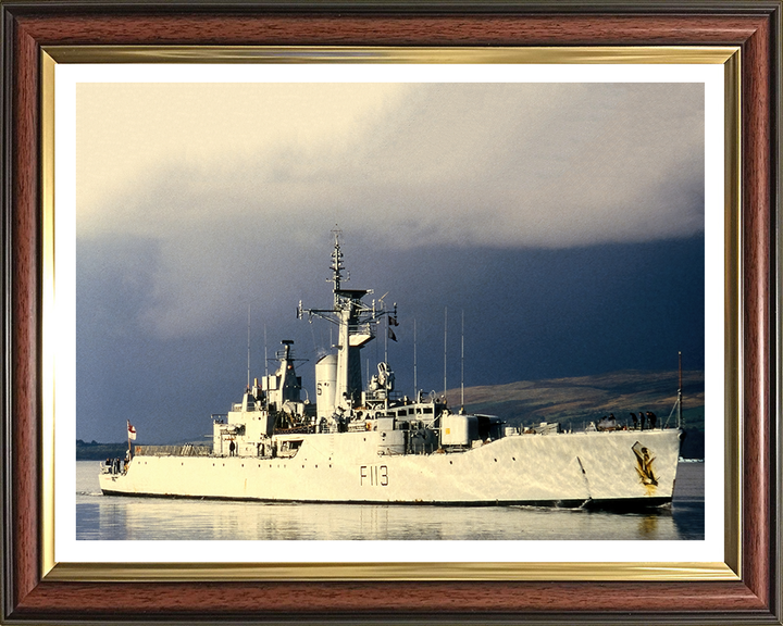 HMS Falmouth F113 Royal Navy Rothesay Class Frigate Photo Print or Framed Print - Hampshire Prints