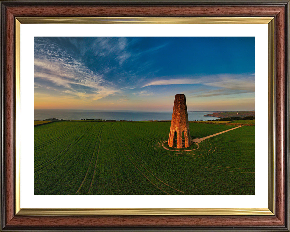 The Daymark Dartmouth Devon at sunset Photo Print - Canvas - Framed Photo Print - Hampshire Prints