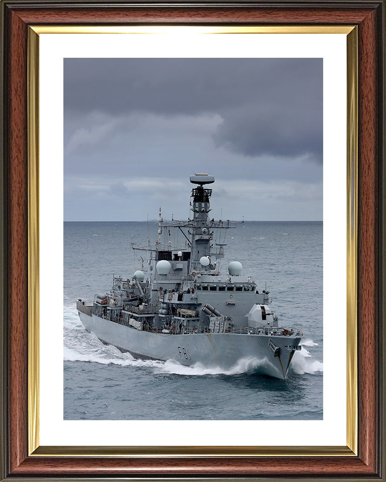 HMS Sutherland F81 Royal Navy type 23 Frigate Photo Print or Framed Print - Hampshire Prints