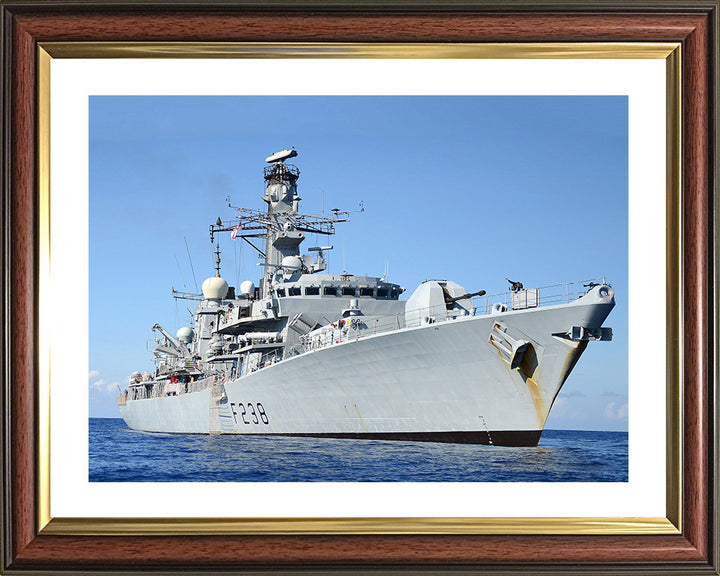 HMS Northumberland F238 Royal Navy type 23 Frigate Photo Print or Framed Print - Hampshire Prints