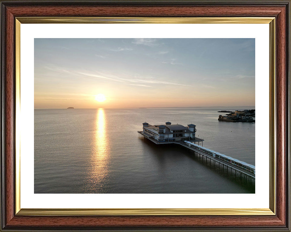 Weston-super-Mare pier Somerset from above Photo Print - Canvas - Framed Photo Print - Hampshire Prints