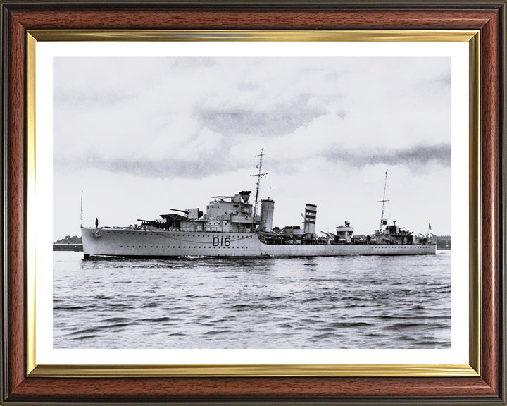 HMS Ivanhoe D16 Royal Navy I class destroyer Photo Print or Framed Print - Hampshire Prints