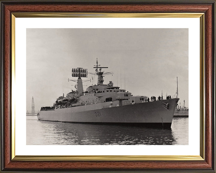 HMS Norfolk D21 Royal Navy County class destroyer Photo Print or Framed Photo Print - Hampshire Prints