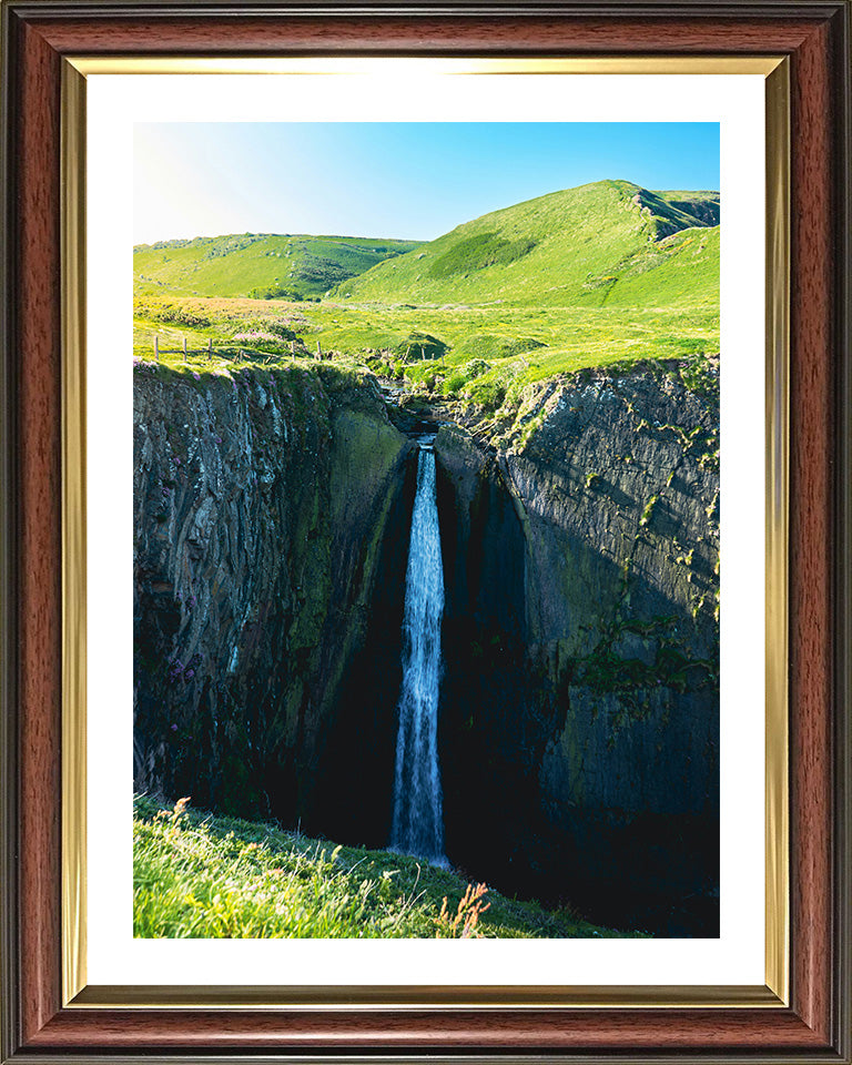 Speke's Mill Mouth Waterfall Bideford Devon Photo Print - Canvas - Framed Photo Print - Hampshire Prints