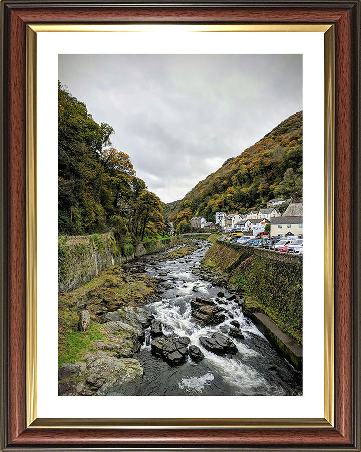 River flowing through Lynmouth Devon Photo Print - Canvas - Framed Photo Print - Hampshire Prints