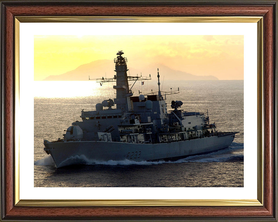 HMS Marlborough F233 Royal Navy type 23 Frigate Photo Print or Framed Print - Hampshire Prints