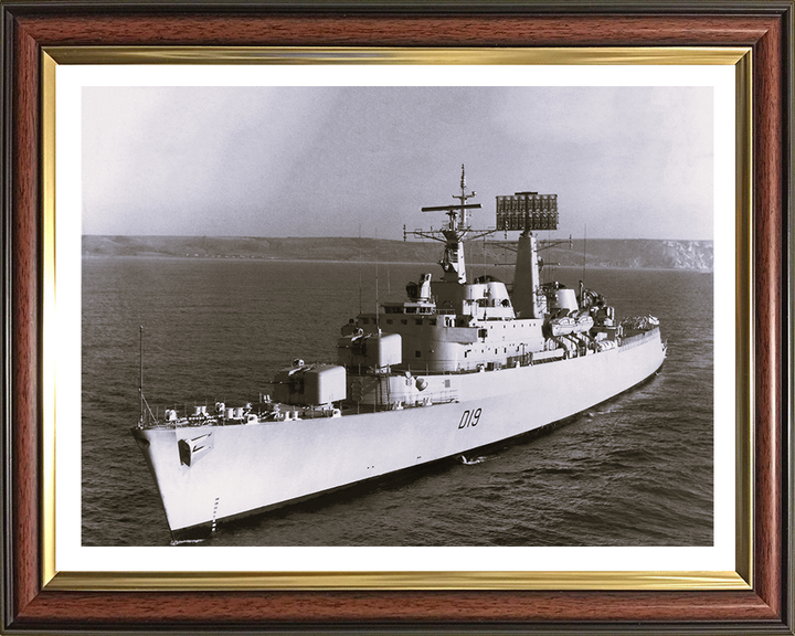 HMS Glamorgan D19 Royal Navy County class Destroyer Photo Print or Framed Print - Hampshire Prints