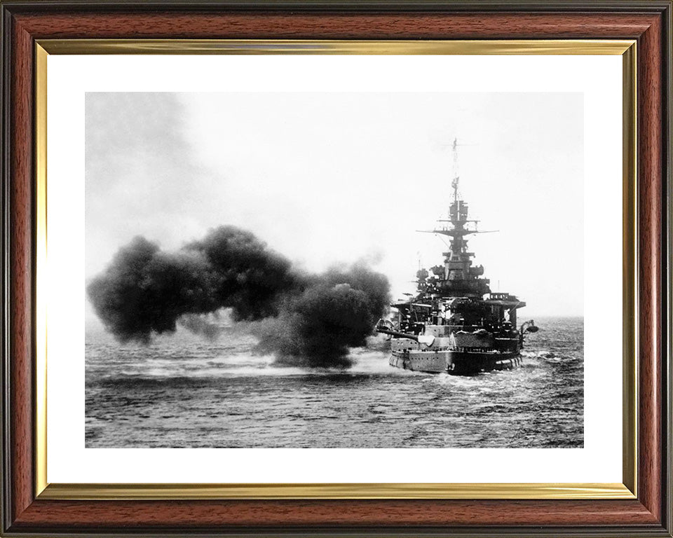 HMS Renown (1916) Royal Navy Renown class battlecruiser Photo Print or Framed Print - Hampshire Prints