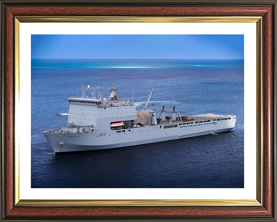 RFA Mounts Bay L3008 Royal Fleet Auxiliary Bay class auxiliary dock landing ship Photo Print or Framed Print - Hampshire Prints