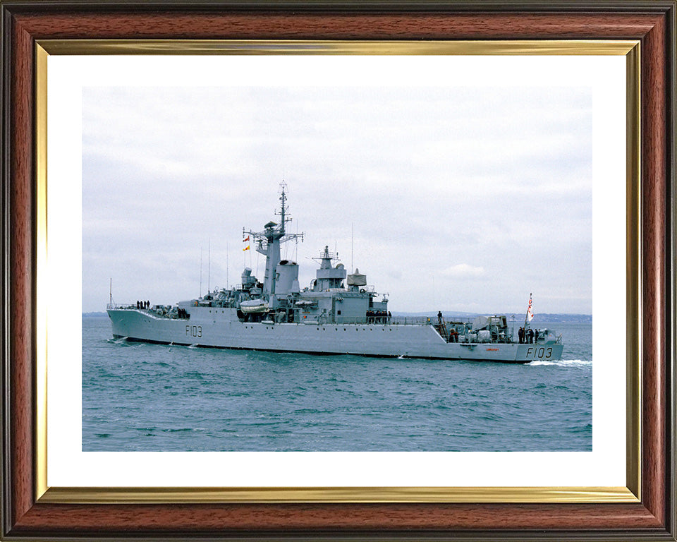 HMS Lowestoft F103 Royal Navy Rothesay class frigate Photo Print or Framed Print - Hampshire Prints