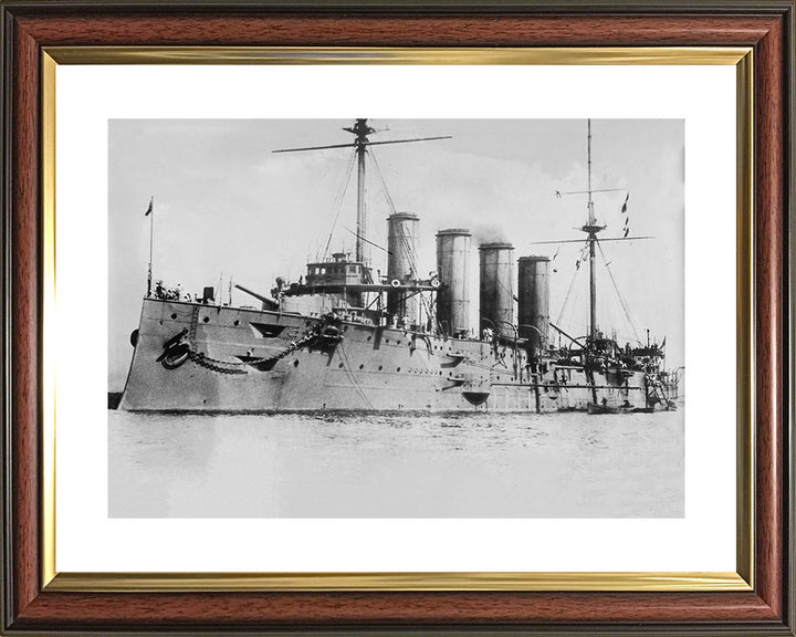 HMS Leviathan (1901) Royal Navy Drake class armoured cruiser Photo Print or Framed Photo Print - Hampshire Prints