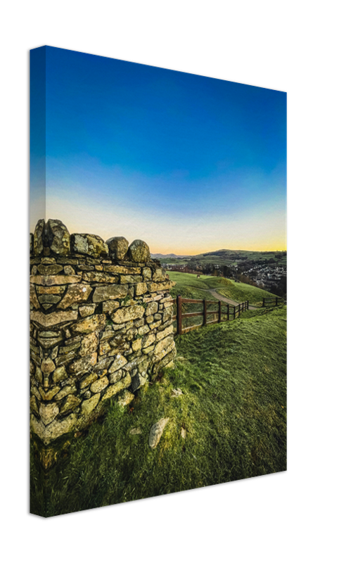 Sunset over Kendal in the Lake District Cumbria Photo Print - Canvas - Framed Photo Print - Hampshire Prints