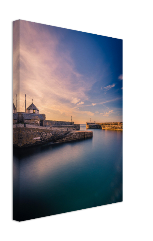 Charlestown St Austell Cornwall at sunset Photo Print - Canvas - Framed Photo Print - Hampshire Prints