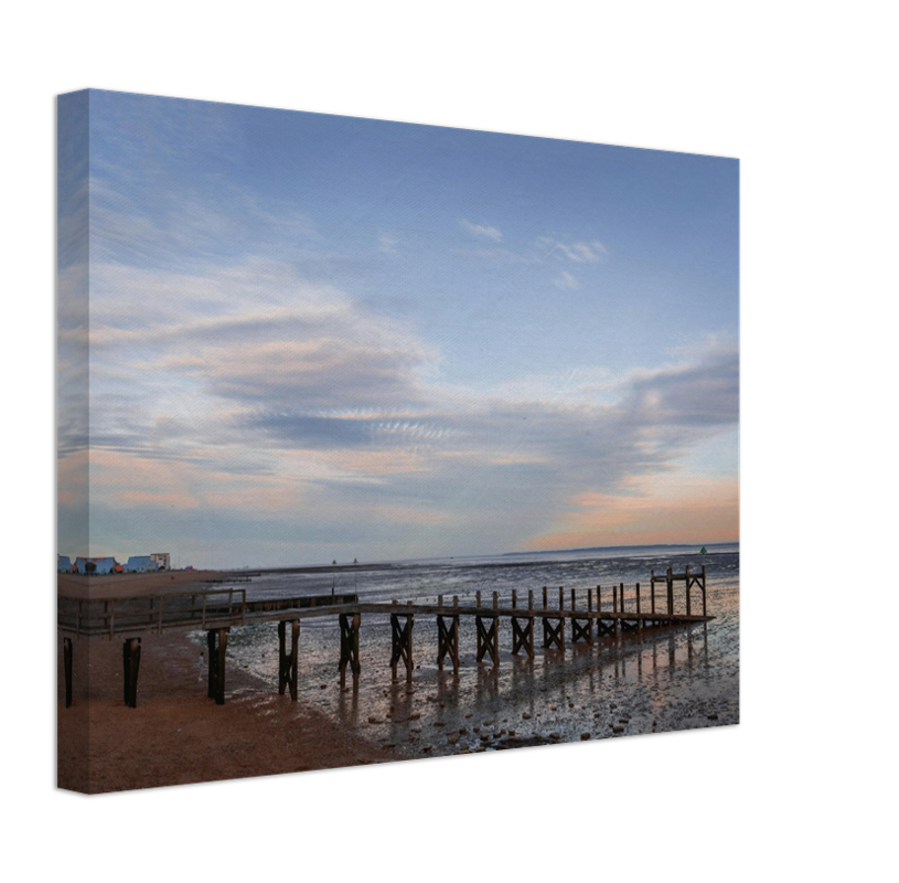 Southend-on-Sea Essex at low tide Photo Print - Canvas - Framed Photo Print - Hampshire Prints