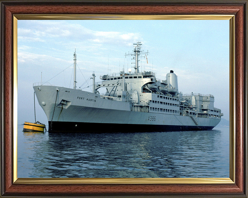 RFA Fort Austin A386 Royal Fleet Auxiliary Fort Rosalie Class replenishment ship Photo Print or Framed Print - Hampshire Prints