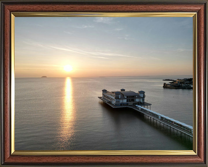 Weston-super-Mare pier Somerset from above Photo Print - Canvas - Framed Photo Print - Hampshire Prints