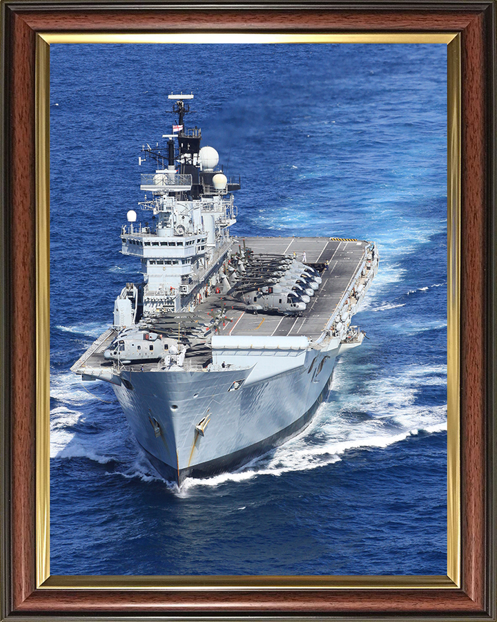 HMS Illustrious R06 Royal Navy Invincible class Aircraft Carrier Photo Print or Framed Print - Hampshire Prints