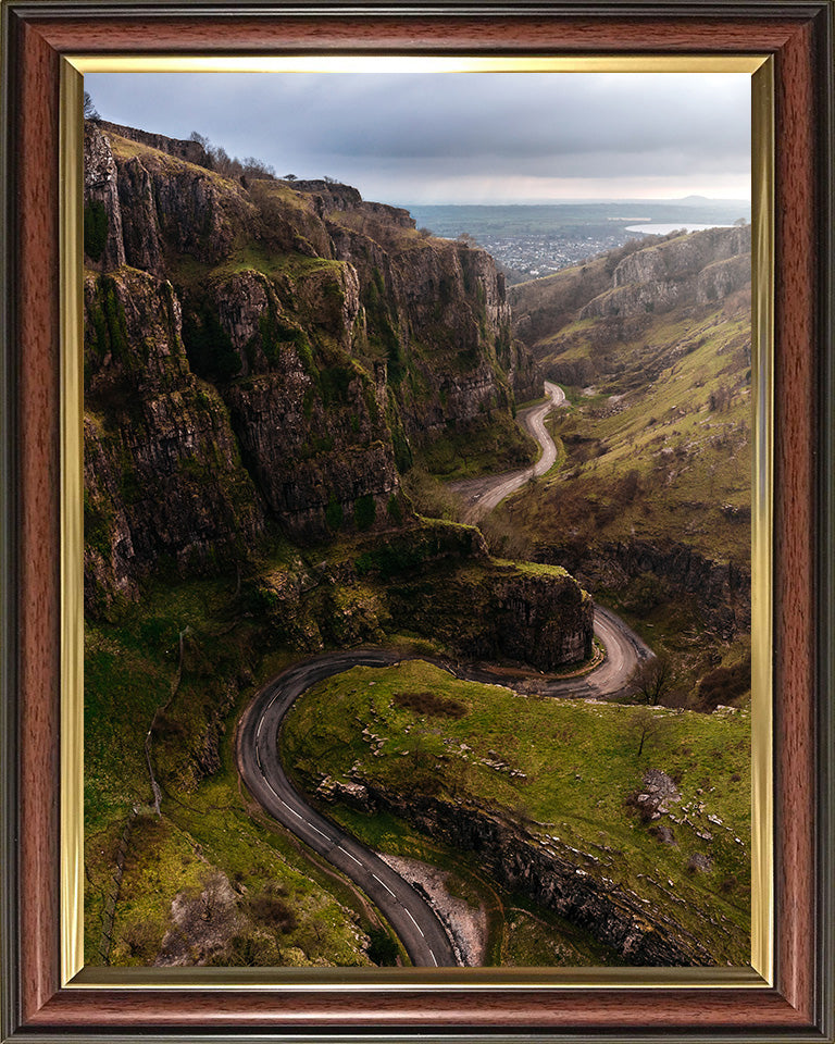 The winding road to Cheddar gorge Somerset Photo Print - Canvas - Framed Photo Print - Hampshire Prints