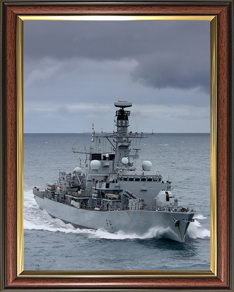 HMS Sutherland F81 Royal Navy type 23 Frigate Photo Print or Framed Print - Hampshire Prints