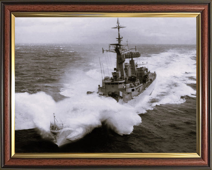 HMS Minerva F45 Royal Navy Leander class Frigate Photo Print or Framed Print - Hampshire Prints