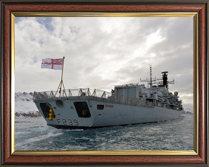 HMS Richmond F239 Royal Navy type 23 Frigate Photo Print or Framed Print - Hampshire Prints