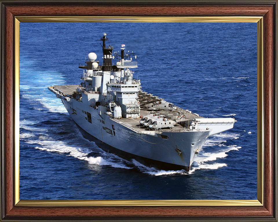 HMS Illustrious R06 Royal Navy Invincible class Aircraft Carrier Photo Print or Framed Print - Hampshire Prints