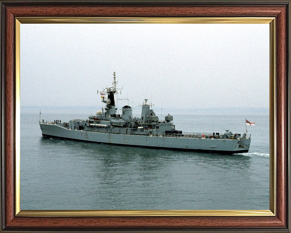 HMS Naiad F39 Royal Navy Leander class frigate Photo Print or Framed Photo Print - Hampshire Prints