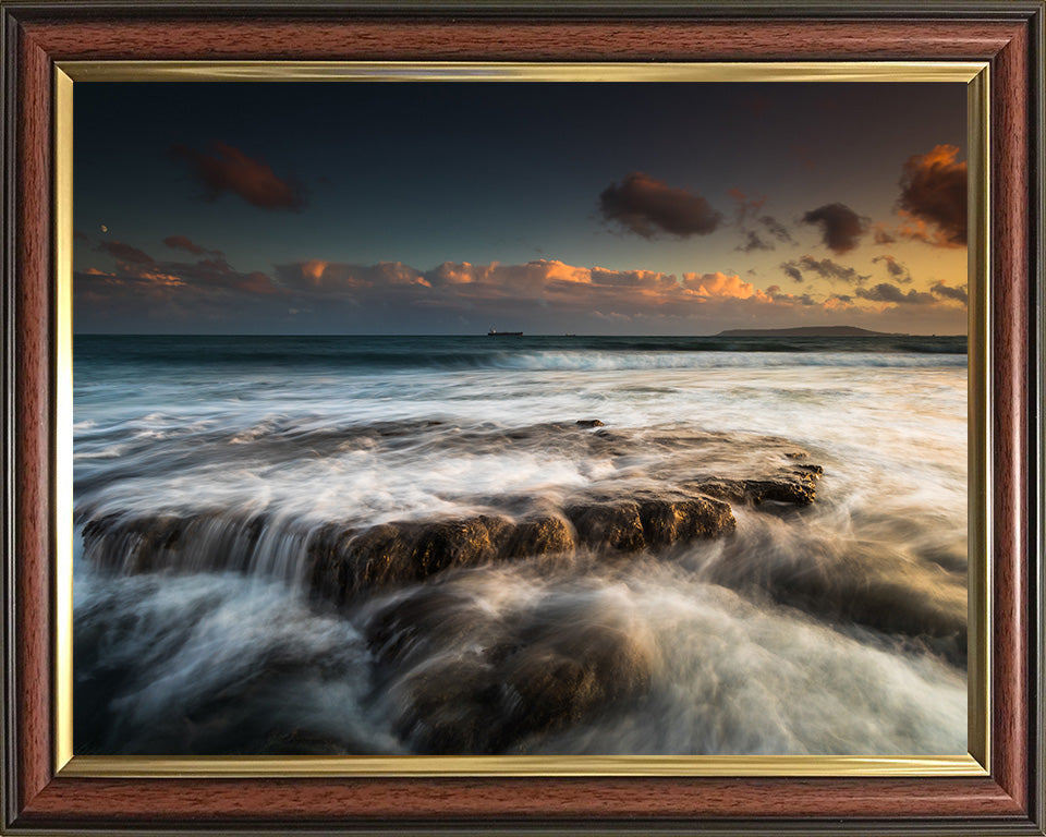 Osmington Bay Dorset at sunset Photo Print - Canvas - Framed Photo Print - Hampshire Prints