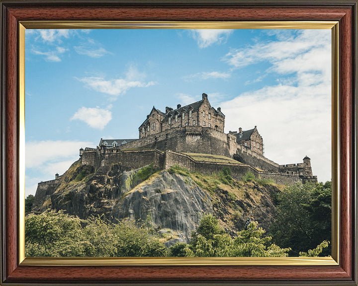 Edinburgh Castle Scotland from below Photo Print - Canvas - Framed Photo Print - Hampshire Prints