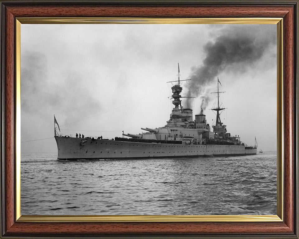 HMS Repulse (1916) Royal Navy Renown class battlecruiser Photo Print or Framed Print - Hampshire Prints