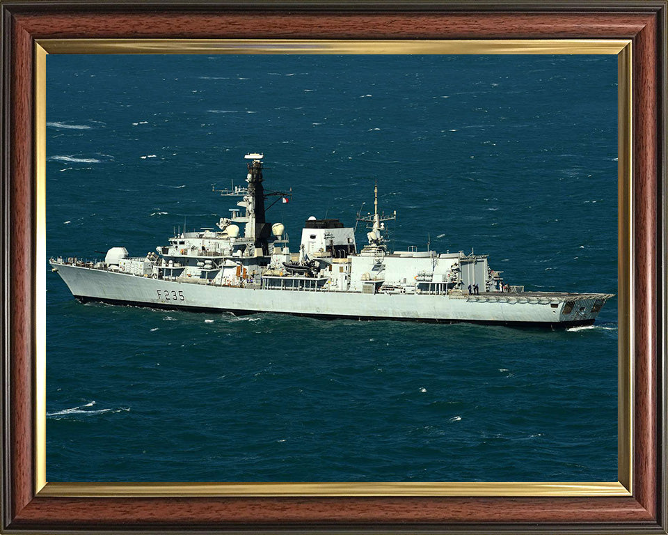 HMS Monmouth F235 Royal Navy type 23 Frigate Photo Print or Framed Print - Hampshire Prints