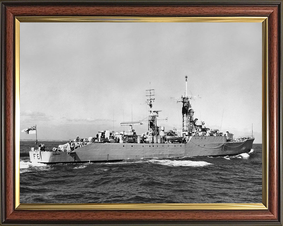 HMS Llandaff F61 Royal Navy Salisbury class Frigate Photo Print or Framed Print - Hampshire Prints