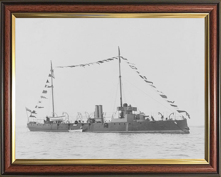 HMS Spider (1887) Royal Navy Grasshopper class torpedo boat Photo Print or Framed Print - Hampshire Prints