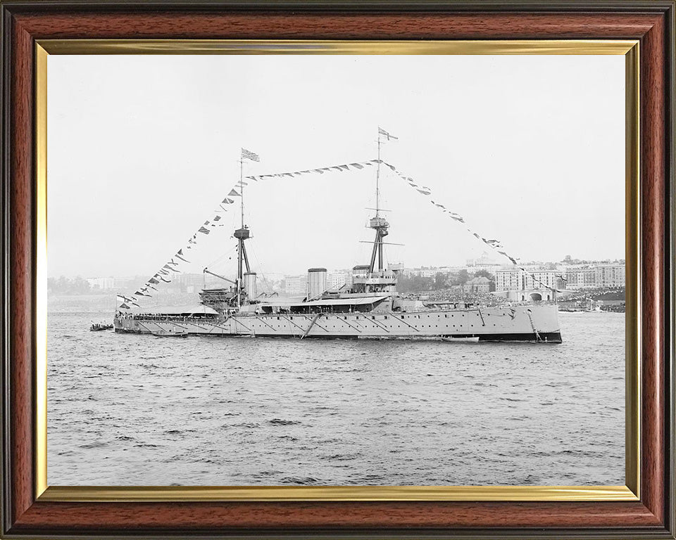 HMS Inflexible (1907) Royal Navy Invincible class Battle cruiser Photo Print or Framed Photo Print - Hampshire Prints