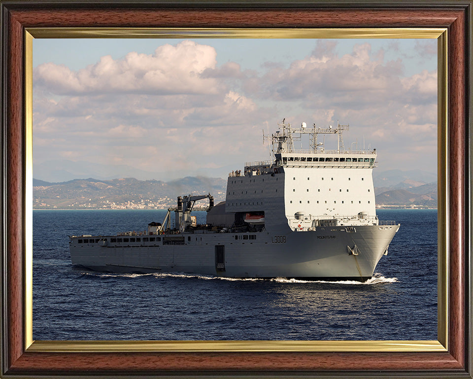 RFA Mounts Bay L3008 Royal Fleet Auxiliary Bay class auxiliary dock landing ship Photo Print or Framed Print - Hampshire Prints