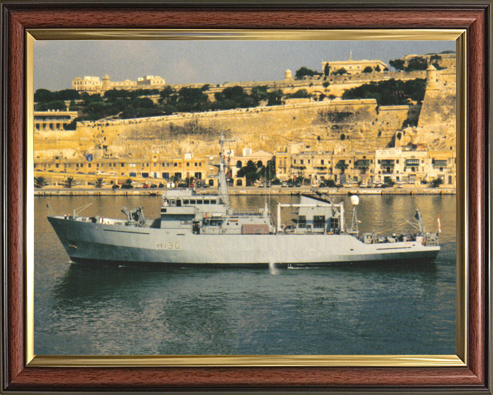 HMS Roebuck H130 Royal Navy coastal survey vessel Photo Print or Framed Print - Hampshire Prints