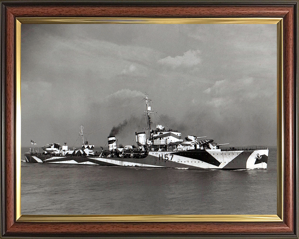 HMS Hesperus H57 Royal Navy H class Destroyer Photo Print or Framed Print - Hampshire Prints