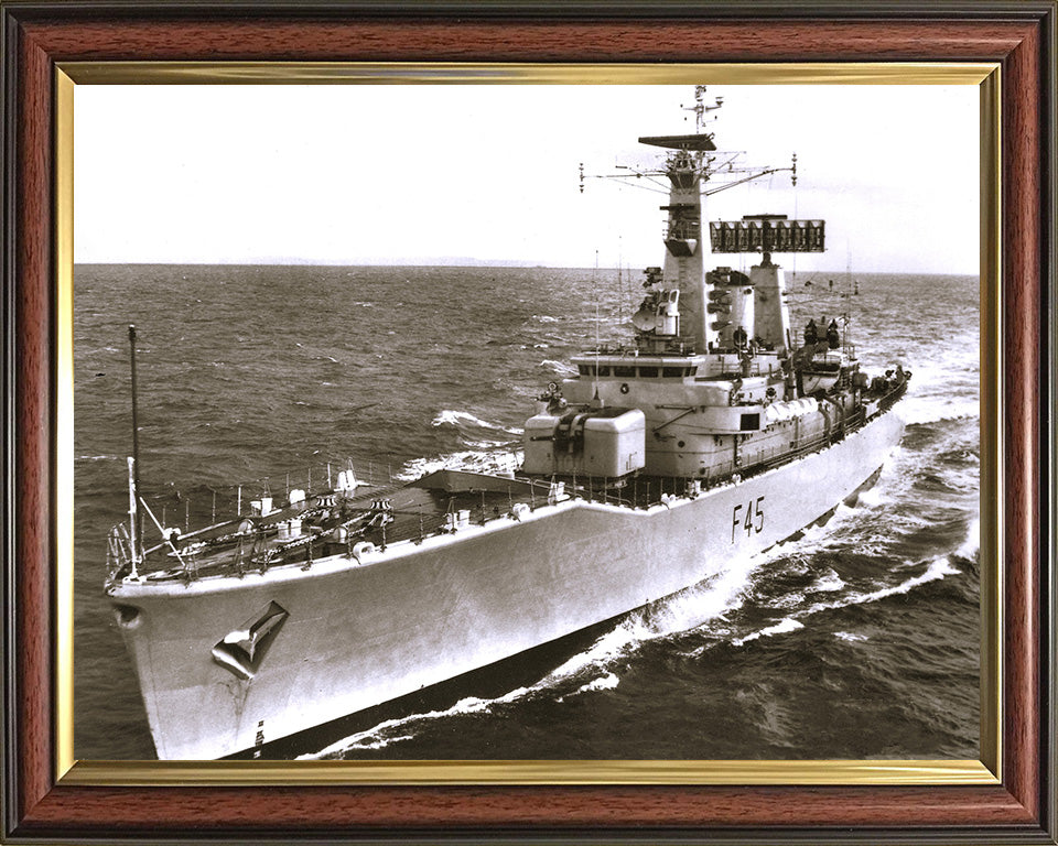 HMS Minerva F45 Royal Navy Leander class Frigate Photo Print or Framed Print - Hampshire Prints