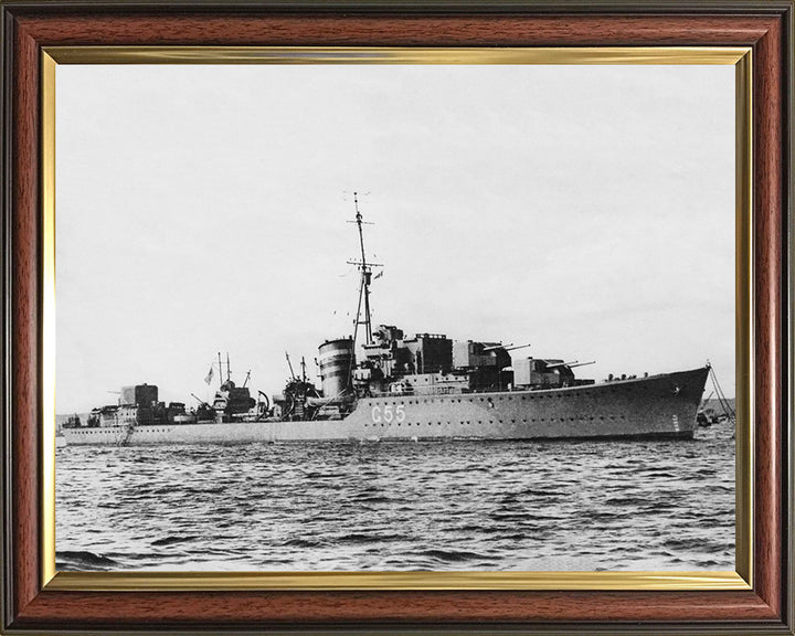 HMS Lightning G55 Royal Navy L class destroyer Photo Print or Framed Print - Hampshire Prints