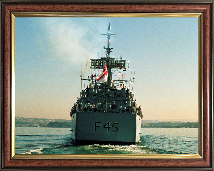 HMS Minerva F45 Royal Navy Leander class Frigate Photo Print or Framed Print - Hampshire Prints