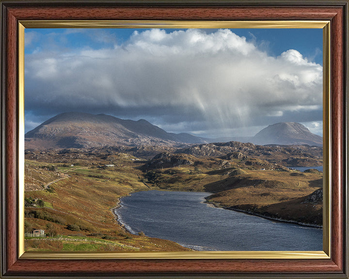 Rain clouds over Kinlochbervie Sutherland Scotland Photo Print - Canvas - Framed Photo Print - Hampshire Prints