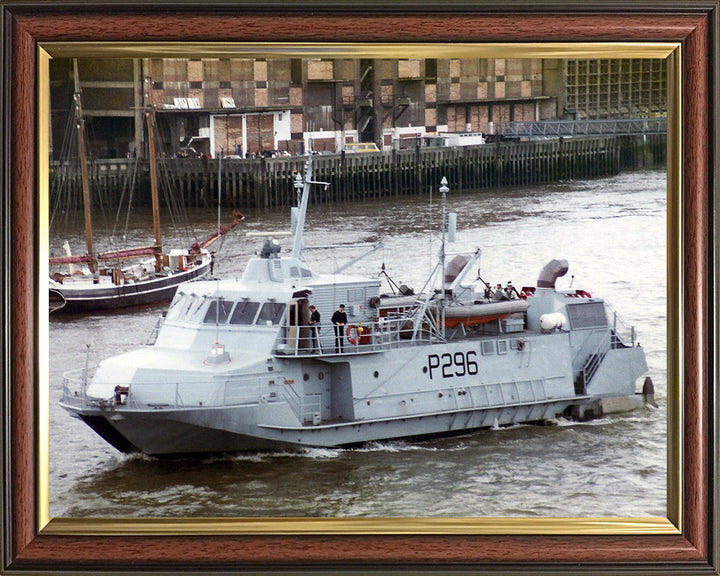 HMS Speedy P296 Royal Navy Jetfoil mine countermeasures vessel Photo Print or Framed Print - Hampshire Prints