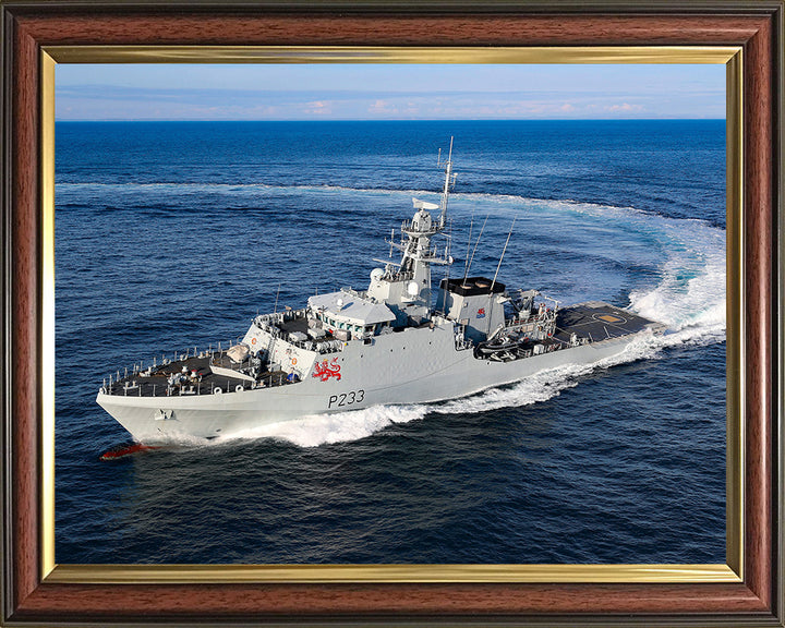 HMS Tamar P233 Royal Navy River class offshore patrol vessel Photo Print or Framed Print - Hampshire Prints