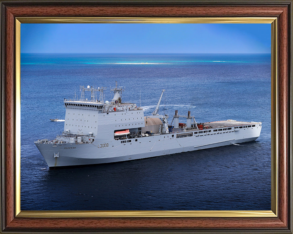 RFA Mounts Bay L3008 Royal Fleet Auxiliary Bay class auxiliary dock landing ship Photo Print or Framed Print - Hampshire Prints