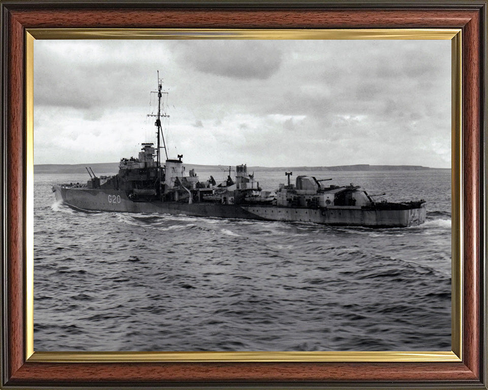 HMS Savage G20 (D27) Royal Navy S class destroyer Photo Print or Framed Print - Hampshire Prints